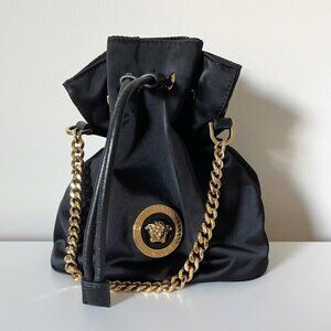 VERSACE Small Medusa Nylon Bucket Bag